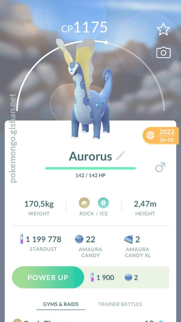 Aurorus in Pokémon GO： Best Moveset, Stats, and Evolution Guide