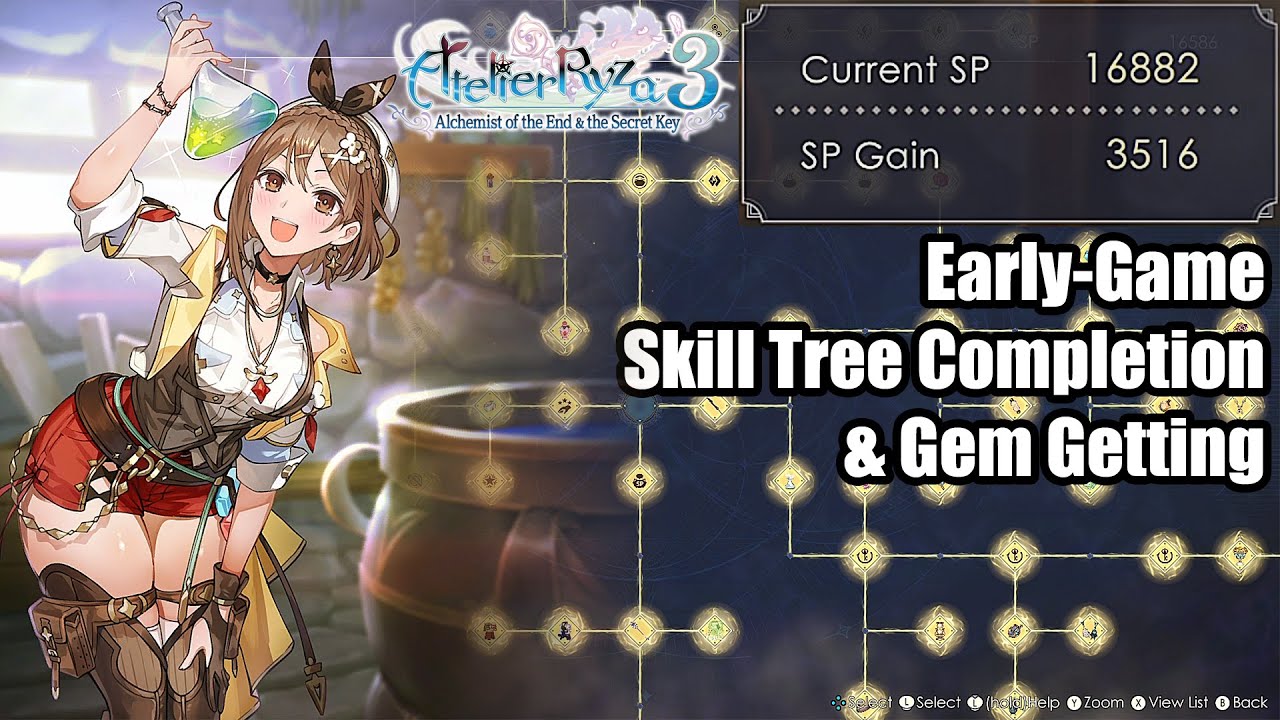 Ryza 3 Skill Tree Guide： Best Skills to Unlock Early