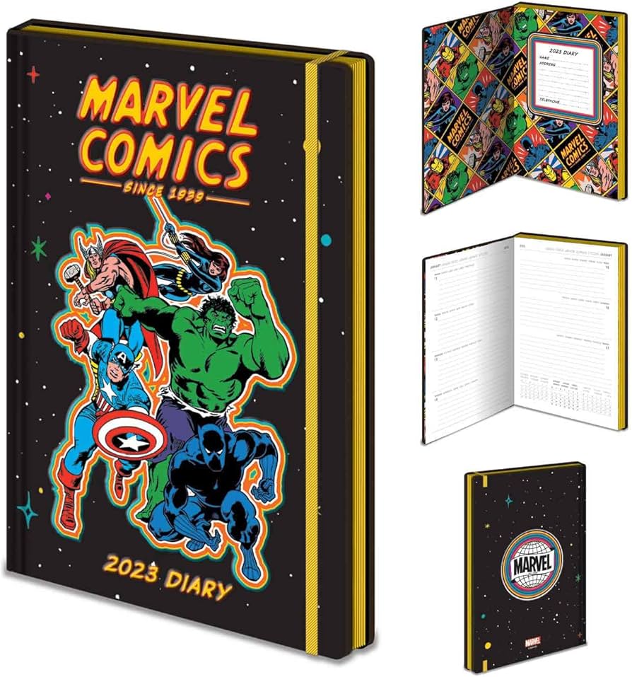 Marvel Diary： Unlock the Secrets of Superheroes with Every Page