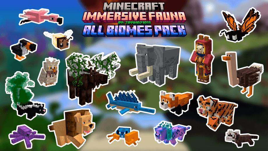 Discover 50+ Unique Animals in Every Biome with the Immersive Fauna Pack