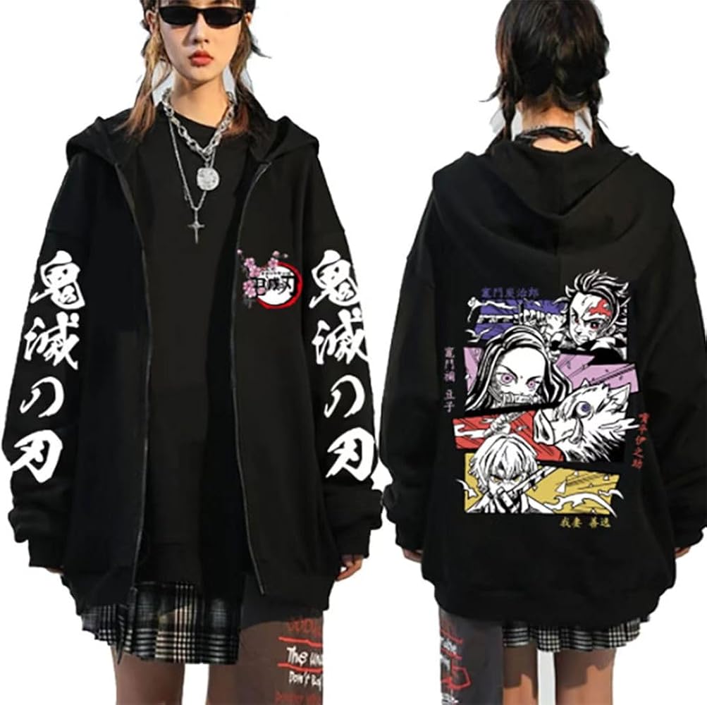 Shop Trendy Anime Black Hoodies： Stylish and Comfortable Apparel